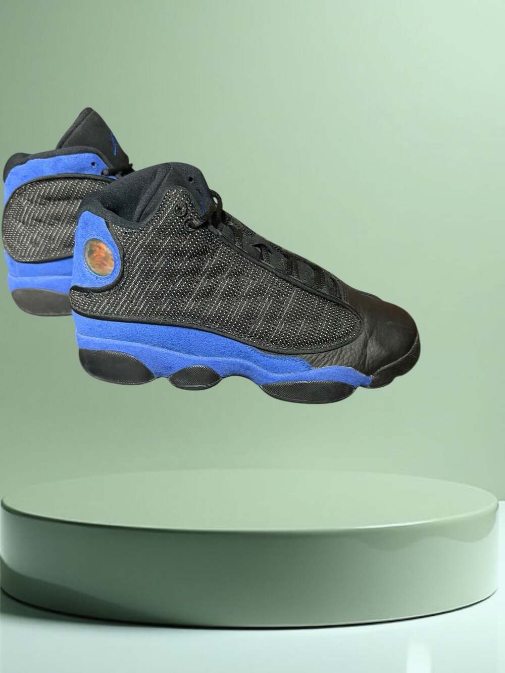 Nike Air Jordan 13 Retro Black Hyper Royal GS Sneakers (Size 6Y)